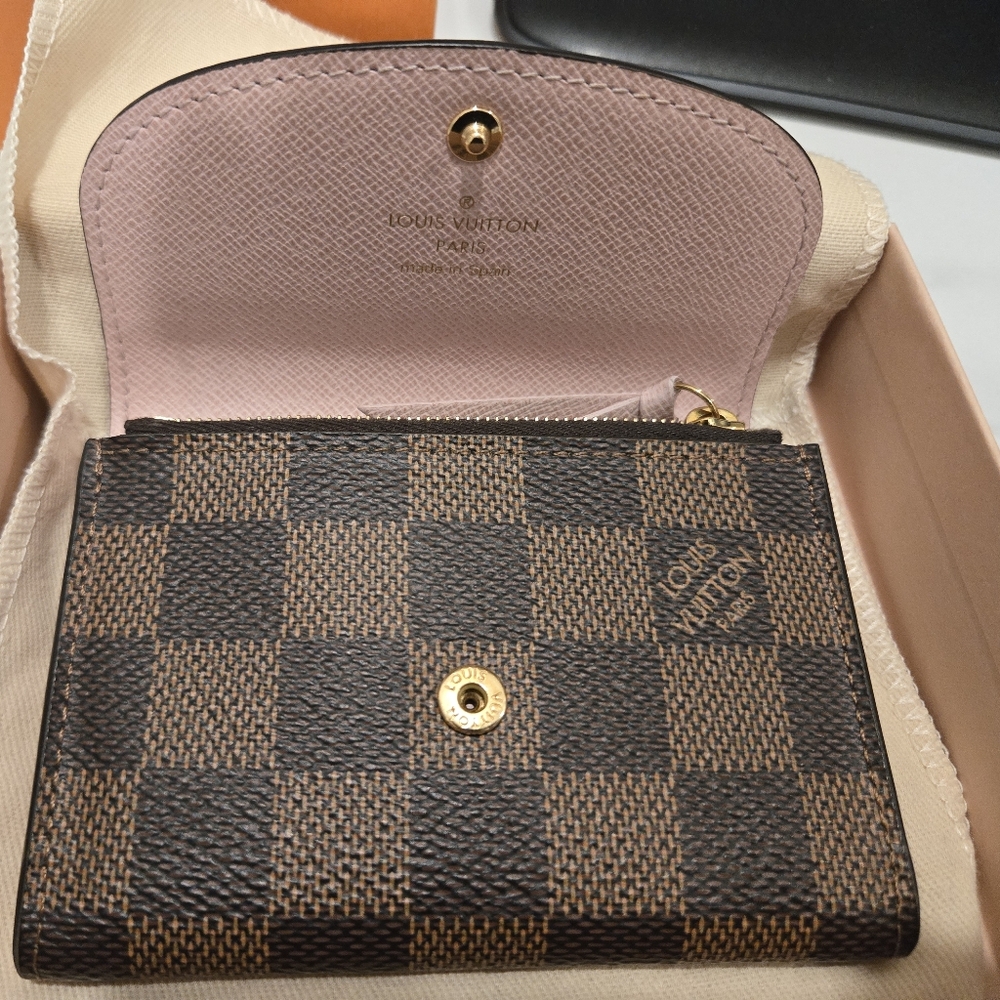 Louis Vuitton Brown Checkered Rosalie Wallet - Picture 5 of 10